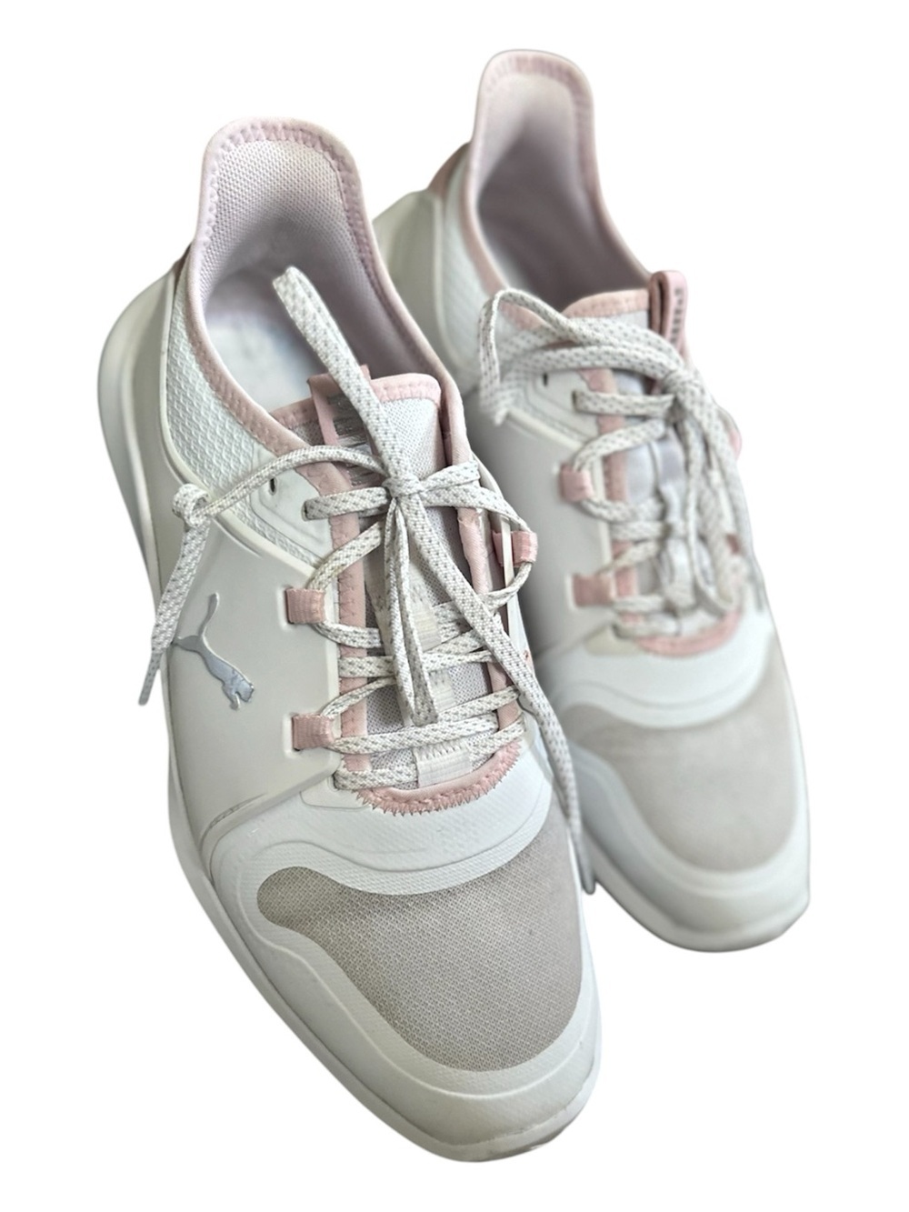 Puma Ignite Ladies Golf Shoes Pink & White Size 9.5
